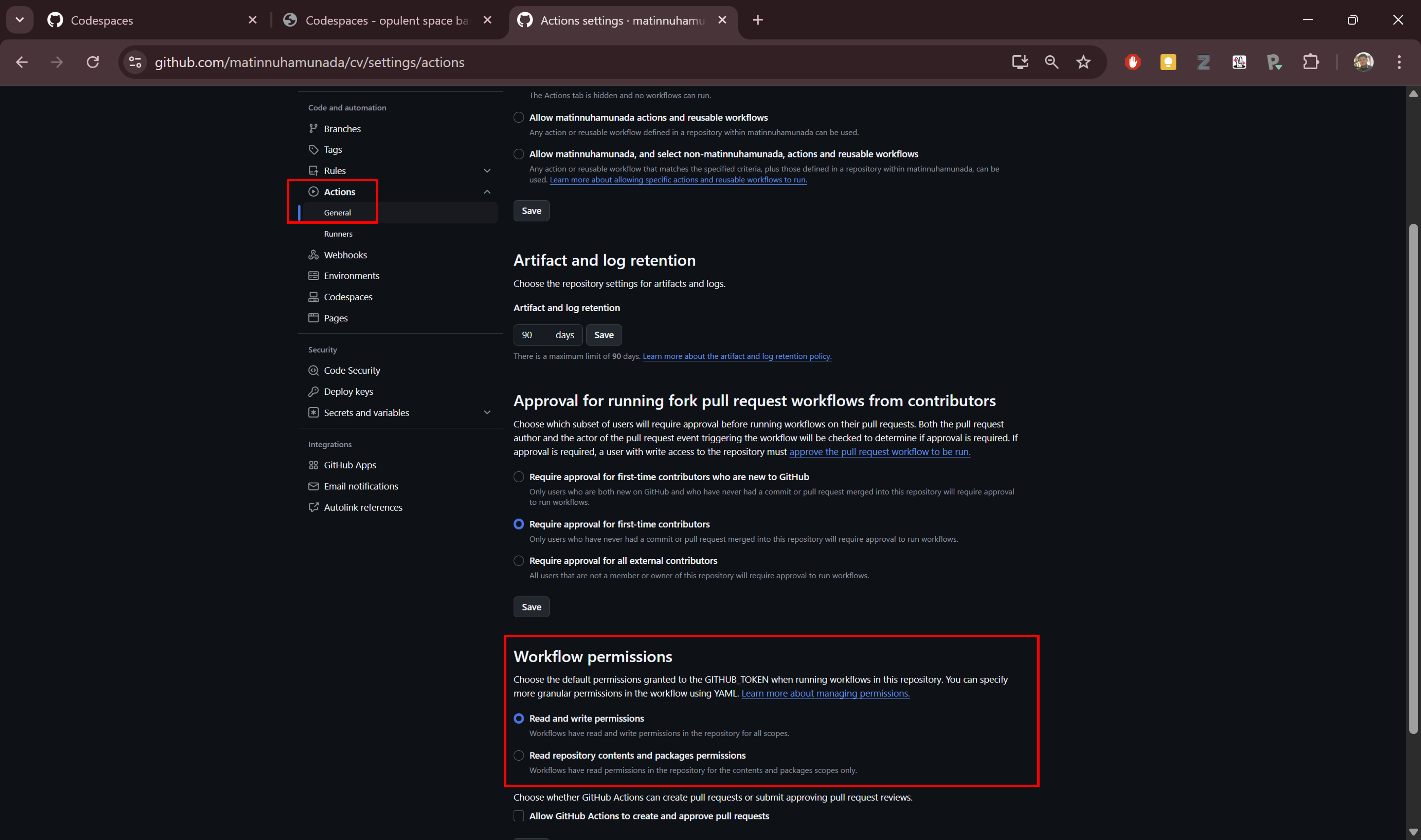 Setting github pages.